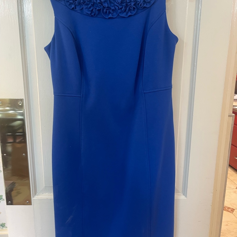 Royal blue sheath dress